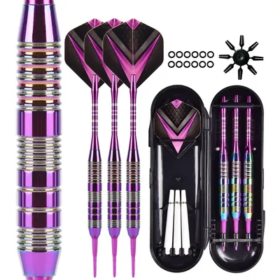 3-teiliges Target-Wurfpfeil-Set mit Flugschutz-Soft-Tip-Darts-Set Leichtes Darts-Set für Darts cheibe