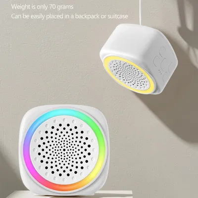 2025 New Portable Baby White Noise Machine with RGB Lighting 26 Types of White Noise Soothing Music for Better Sleep