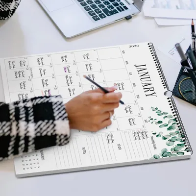 Jan.2026 - Jun.2027 Minimalist Calendar, Horizontal Wall Calendar, 18-month of Up-to-date Dates, Can Be Hung, Monthly Planning