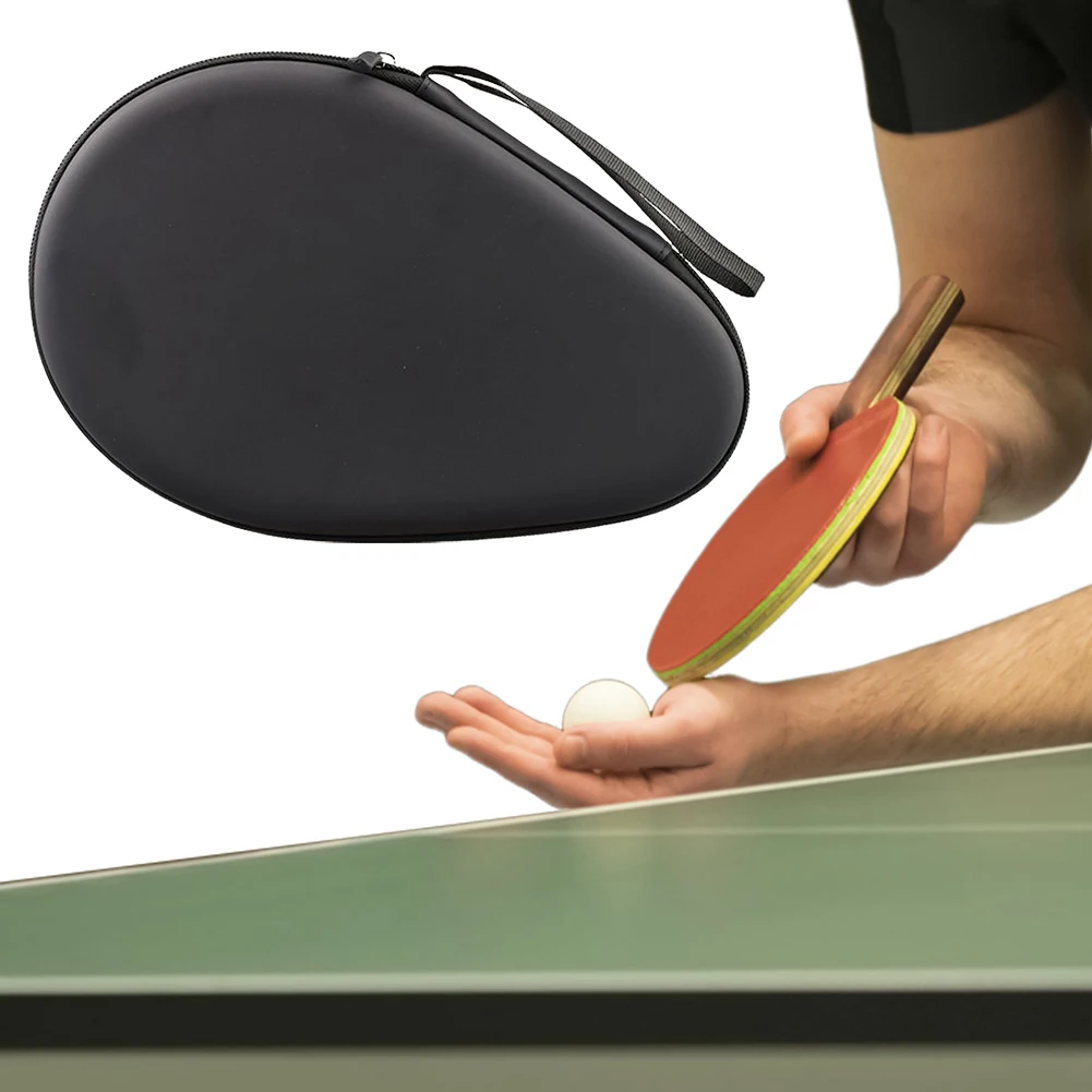 Table Tennis Racket Case Hard Shell Ping Pong Paddles Case Waterproof Ping Pong Racket Paddle Cover Bag for Sports Accessories