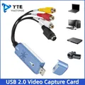 Convertitore da VCR a digitale VHS Scheda di acquisizione audio USB 2.0-Scheda di acquisizione analogica con cavi RCA per DVD/TV, funziona con Windows7/8/10