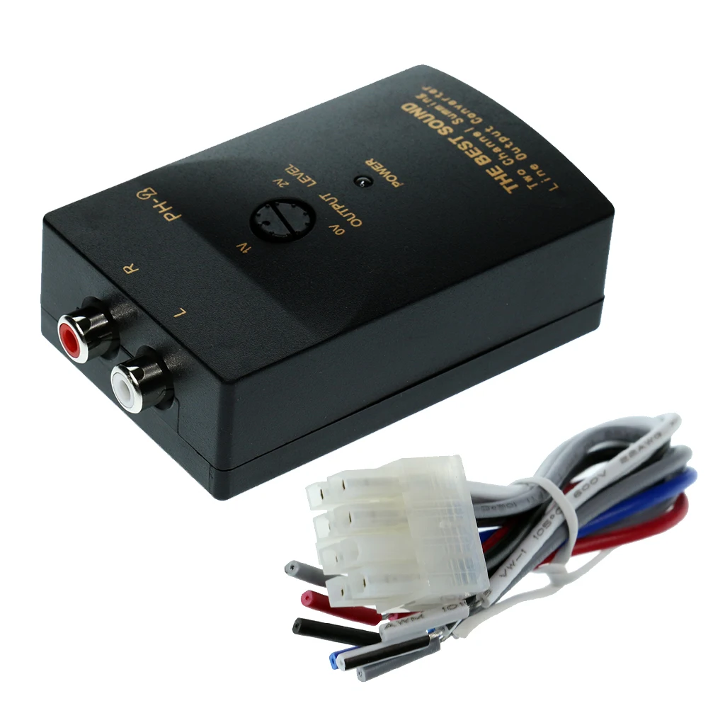 50W 1A Autoteil Audio RCA Lautsprecher Konverter Adapter mit hohem bis niedrigem Ausgang Image
