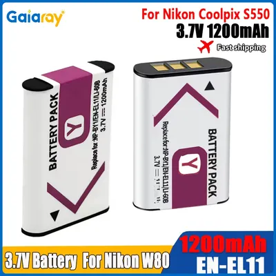 EN-EL11 EN EL11 Li-60b D-Li78 D Li78 NP-BY1 NP BY1 1200mAh Battery for Nikon Coolpix S550 S560 Pentax M50 W60 W80 Olympus FE-370