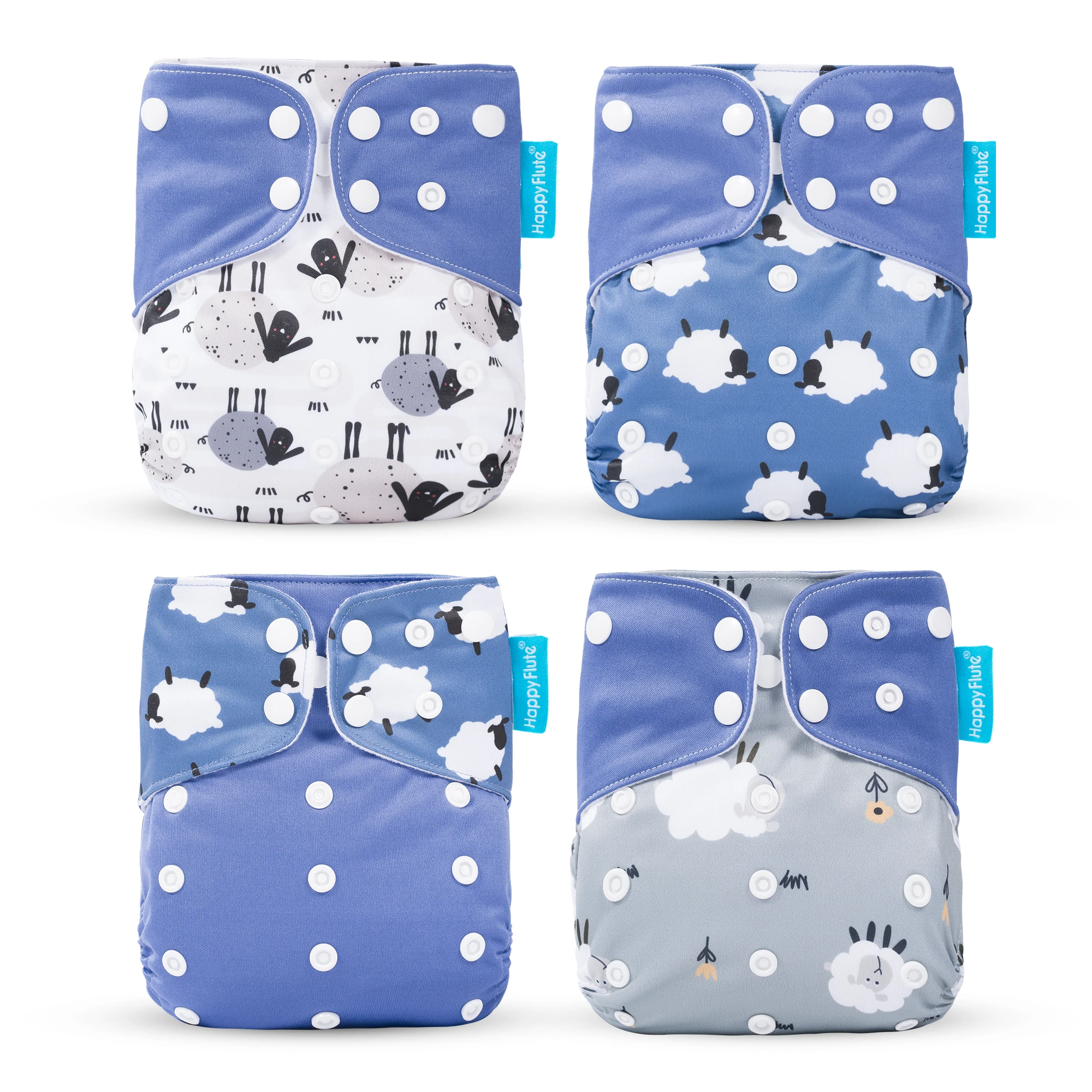 4PCS Baby Wasserdichte Windeln Mehrweg Neugeborenen Stoff Windel Weiche Ökologische Kleinkind Training Hosen Für Jungen Mädchen Image