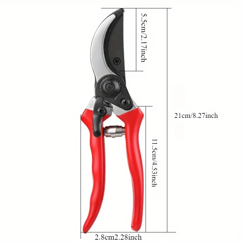 Edelstahl-Gartenschnitt, robust, ergonomisch, für müheloses Pflanzen, Blumen, Baum, Zweig, Blumen, Bonsai, Pflanzenschneiden Image