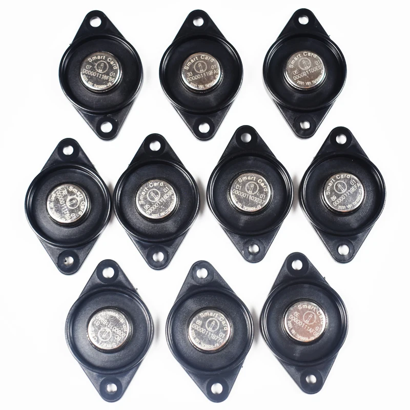 100Pcs/Lot 64bit Stable TM Location Ibutton Card Key TM1990A-F5 with Handle For Patrol Guard Tour System