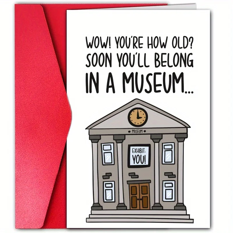 1pc, funny birthday card, funny birthday card for her, interesting card, creative and cute card, happy birthday card for friend