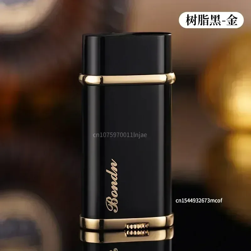 Neues modisches Galvanikprozess, schräges Feuerfeuerzeug, Metallschleifscheibe, Retro-Rohrfeuerzeug Image