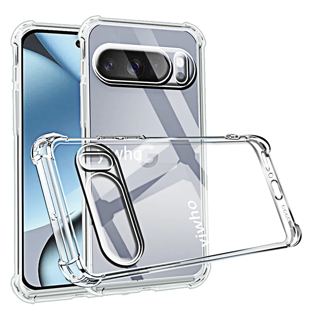 Transparente Handyhülle für Google Pixel 10 9 Pro XL 9a 8a 7a 6a 9 8 7 6 Pro, klare weiche TPU-Rückseite, Pixel 10Pro 9Pro 8Pro 7Pro Image