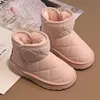 Neue Kinder Schnee Stiefel Winter Nette Warme Mode Anti Slip Schuhe Kinder Jungen Mädchen Freizeit Plüsch Kurze Boot Turnschuhe Größe 26-37