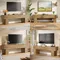 63" tv stand, farmhouse entertainment center, low tv console table for living room, long media console television stands for 55