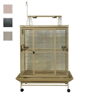 A&E Cage Company 48" X 36" Play Top Bird Cage in Platinum