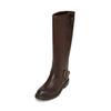 Stiefel MARC O'POLO "aus hochwertigem Rindleder", Damen, Gr. 37, braun (schwarz braun), Obermaterial: 100% Leder (Rind), unifarben, Schuhe