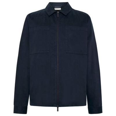 KnowledgeCotton Apparel - Regular Fit Twill Overshirt - Hemd Gr L blau Image