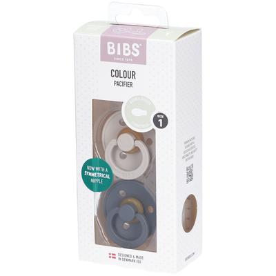 Bibs Fopspeen Symmetric Sand - Iron 0-6 Maanden 2st 2 St Schnuller Image