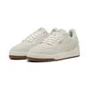 Sneaker PUMA "SHUFFLE DOWNTOWN SD", Gr. 41, warm weiß, vapor gray, puma gold, Leder, sportlich, Schuhe