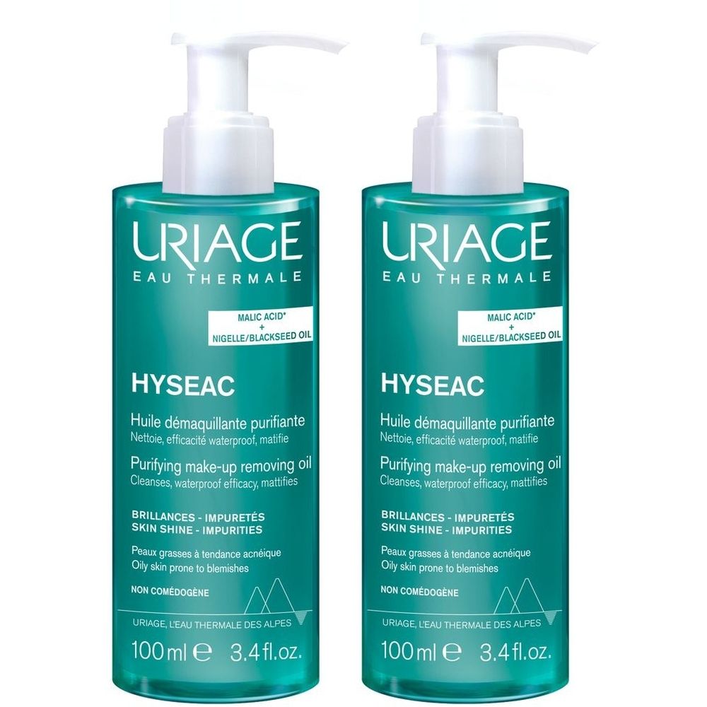 URIAGE HYSEAC Olio struccante purificante100ml 2x100 ml per la pelle