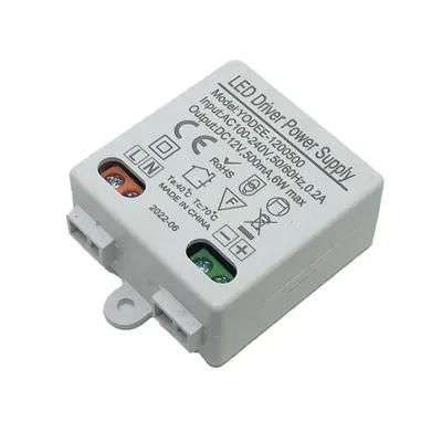 1pcs Constant Voltage LED Power Supply DC12V 6W Drive Power Supply AC To DC DC Output AC/DC Power Supply50-60Hz