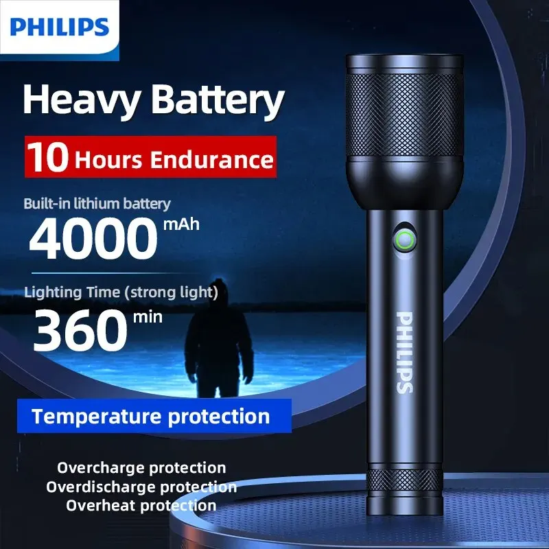 2025 Neue Philips SFL8168 3200 Lumen LED-Taschenlampe 1000 m tragbare leistungsstarke helle Taschenlampen Campinglampe für Outdoor-Wandern