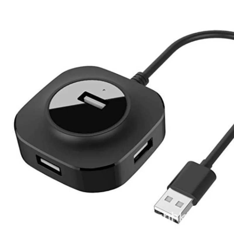 Kabellänge 30 cm/50 cm/1 m, 4 Ports, USB 2.0 HUB, 5 Gbit/s, Datenübertragung für PC, Laptop, Maus, Tastatur, Festplatte, Flash-Disk, Telefon Image