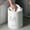 8L Nordic Simple Plastic Trash Can Office Bathroom Kitchen Trash Bin Living Room Bedroom Garbage Household Waste Bin With Lid