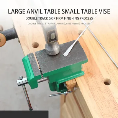 Multifunctional DIY Clamp-On Table Bench Vise with Large Anvil for Jewelers Hobby Clamp Hand Supplies