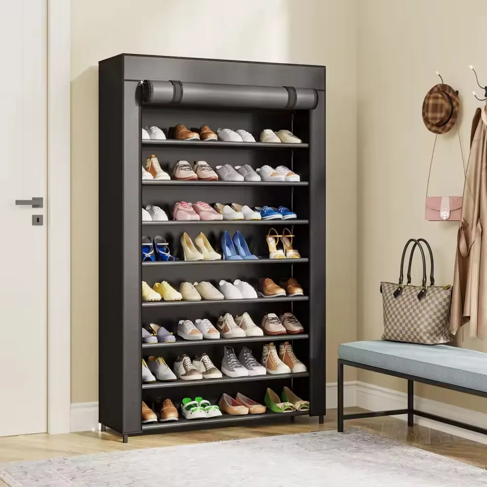 Simple Shoe Rack Multi-layer Economical Shoe Rack Household Large Capacity Shoe Storage Cabinet Dust-proof Shoe Cabinet Entrance