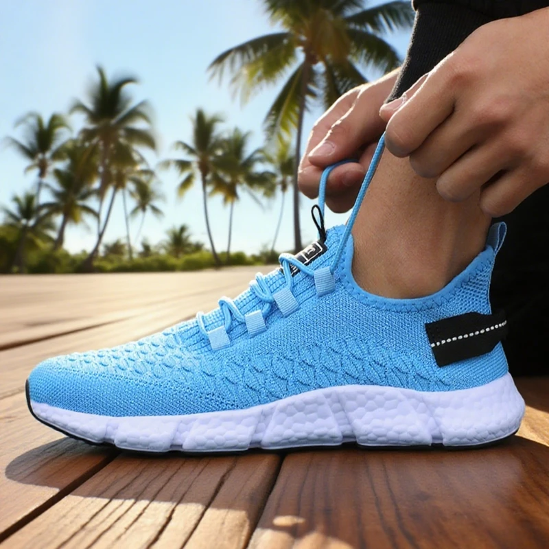 Heißer Verkauf männer Laufschuhe Atmungsaktive Weiche Sohle Leichte Mesh Walking Schuh Mode Wanderschuhe 2025, Neue männer turnschuhe Image