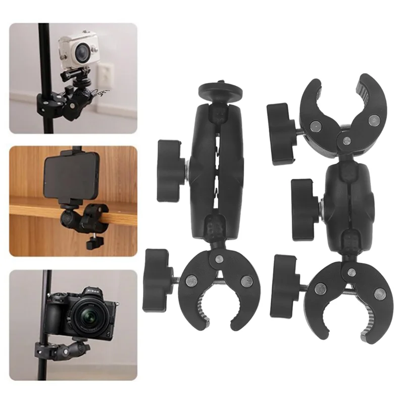 1 stück Universal Lenker Unterstützung Halterung Kamera Super Clamp Halterung für GoPro 13 12 Insta360 X3 DJI Motorrad Fahrrad teile Image