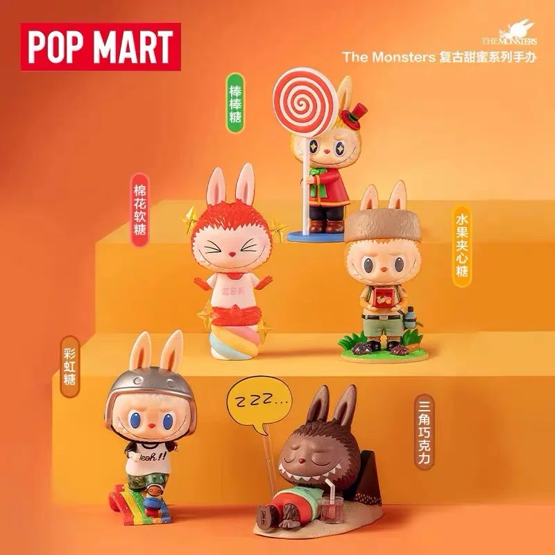 POP MART Labubu The Monsters Candy Series Blind Box Toys Guess Bag Mystery Box Mistery Caixa Actionfigur Surpresa süßes Modell
