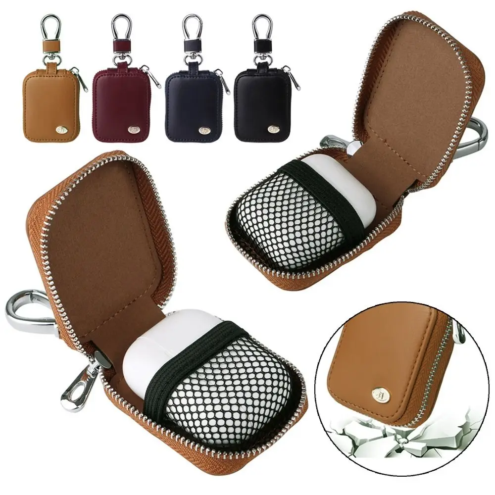 Universelle Leder-Schutzhülle, Bluetooth-Kopfhörer-Aufbewahrungstasche für Airpods Pro 3, 2 1, Abdeckung Image