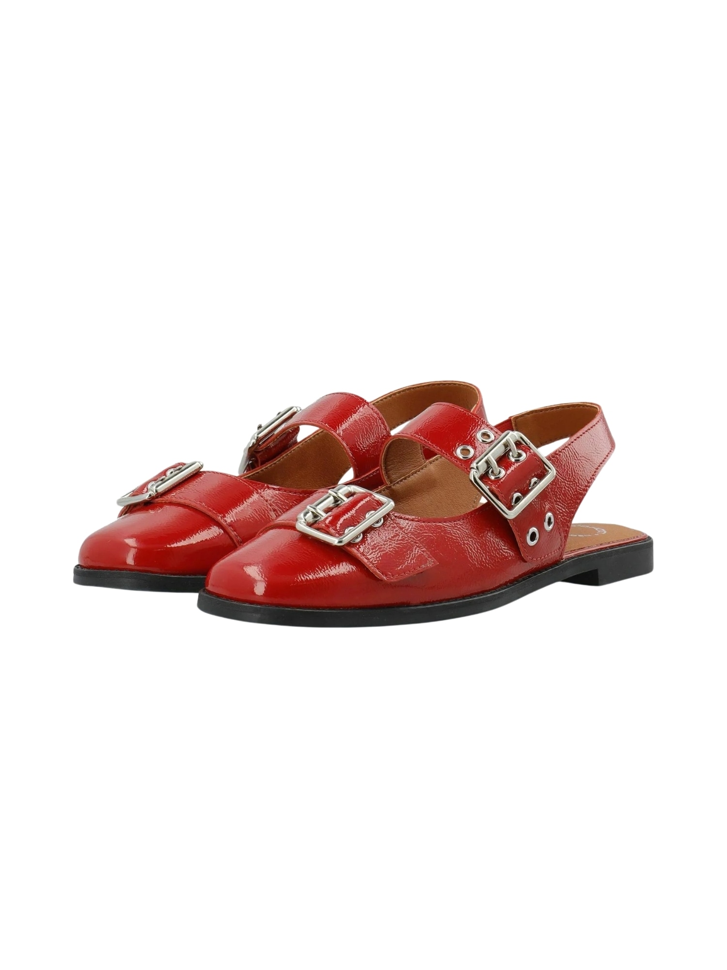 Ballerina CA'SHOTT "Ca'Shott Ballet flats CASDIANA", Damen, Gr. 39, Normalschaft, rot, Schuhe