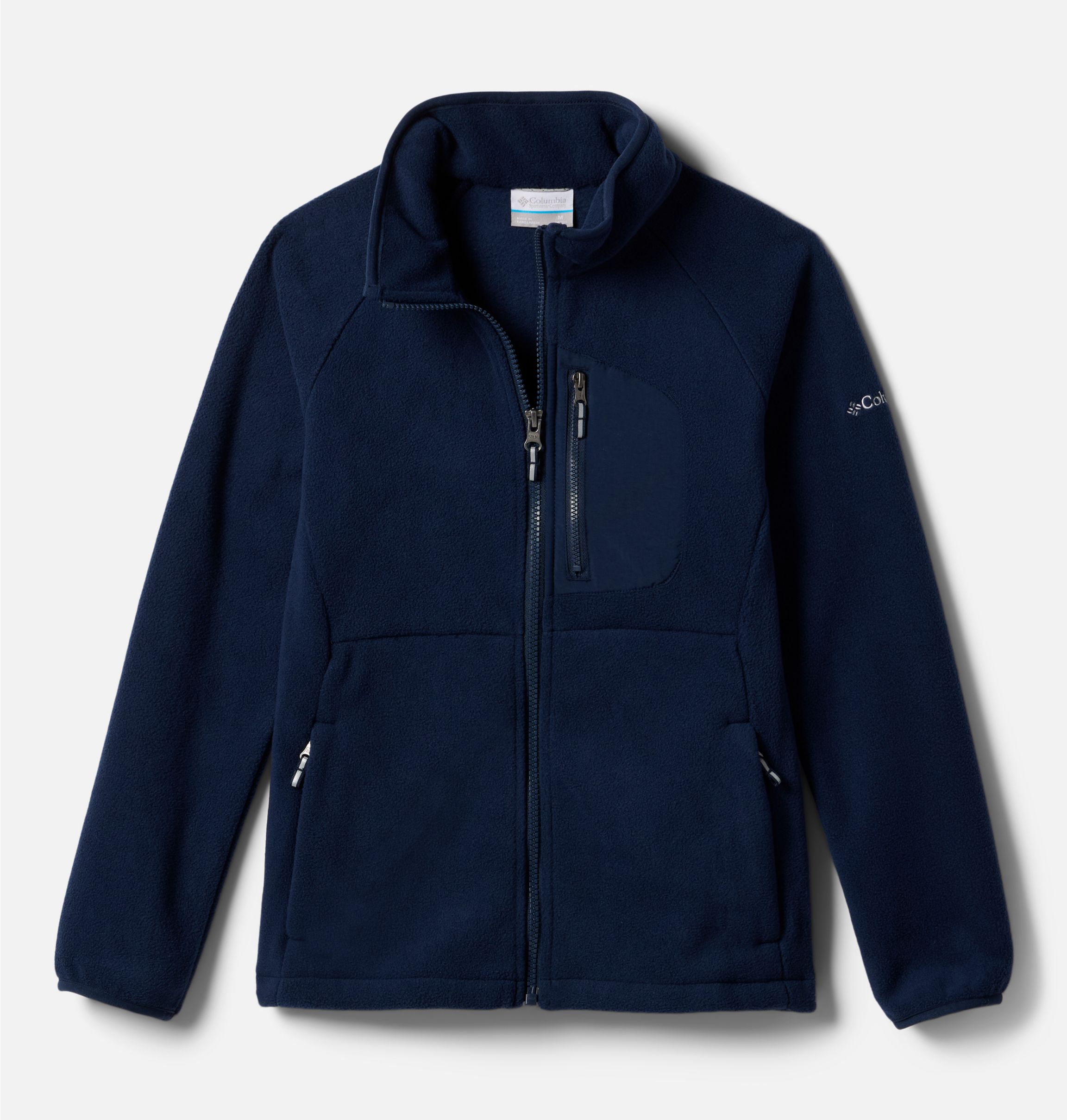 Fleecejacke COLUMBIA "FAST TREK IV FLEECE FULL ZIP", Kinder, Gr. S (128/134), blau (collegiate navy), Obermaterial: 100% Nylon. Futter: 100% Polyester, normal, Jacken Image