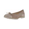 Ballerina GABOR "Gabor Ballerinas Leder", Damen, Gr. 39, braun (braun, beige), Leder, casual, Schuhe