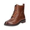 Schnürstiefelette CAPRICE "Caprice Stiefelette Nappaleder", Damen, Gr. 37,5, braun (cognac), Nappaleder, casual, Schuhe
