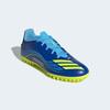 Fußballschuh ADIDAS PERFORMANCE "F50 MESSI CLUB KUNSTRASEN E", Gr. 42,5, royal blau, solar gelb, semi blau burst, Synthetik, sportlich, Schuhe, geeignet für harte Untergründe Asche und Kunstrasen