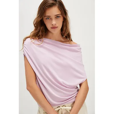 Blake Knit Top at Free People in Blush Lilac, Size: XL