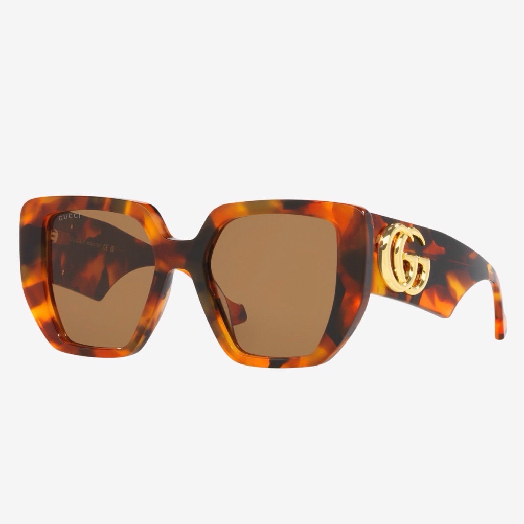 Gucci Accessories | Gucci Tortoiseshell Square Sunglasses | Color: Brown | Size: 54-19-145