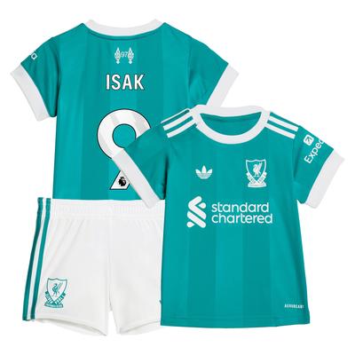 Liverpool adidas Ausweich-babykit 2025-26 mit Aufdruck Isak 9 Image