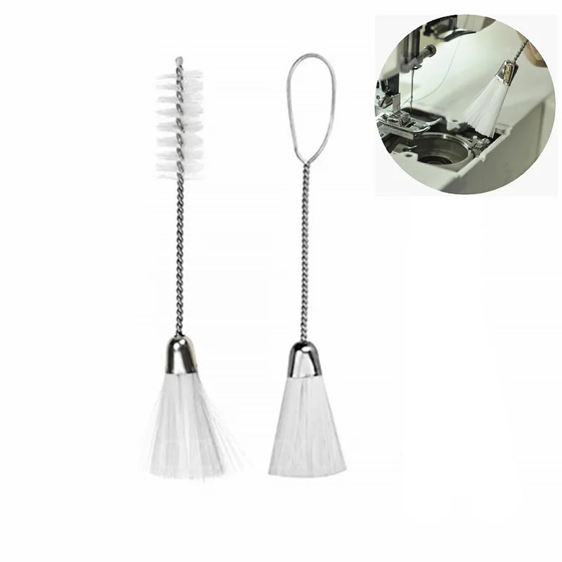 Heißer verkauf 2 stücke Haushalt Doppelseitige Reinigung Pinsel Multi-funktion Nähmaschine Sauber Pinsel Schwanz 5BB5612 Image