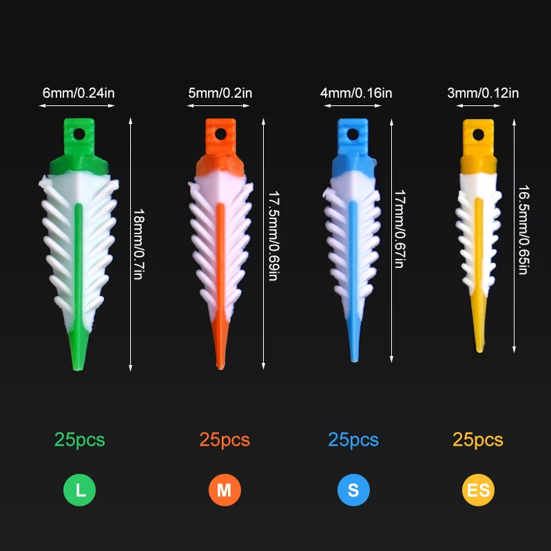 100 stücke Dental Interdental Keile Verbund Interdentalbürste Adaptive Keil Zahnmedizin Keil Zähne Lücke Autoklavierbar Therapie Zubehör Image