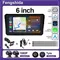 6-Zoll-Bildschirm 1440 * 720P Motorrad-Navigation GPS Wireless CarPlay Android Auto Motorrad GPS Motor DVR Monitor TPMS optional