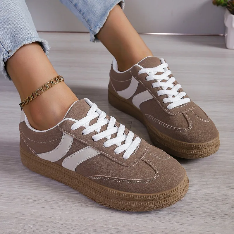 Frauen Schuhe Mode Casual Wohnungen Vulkanisieren Schuhe Damen Outdoor Walking Turnschuhe Damen Bequeme Klassische Schuhe Weiß