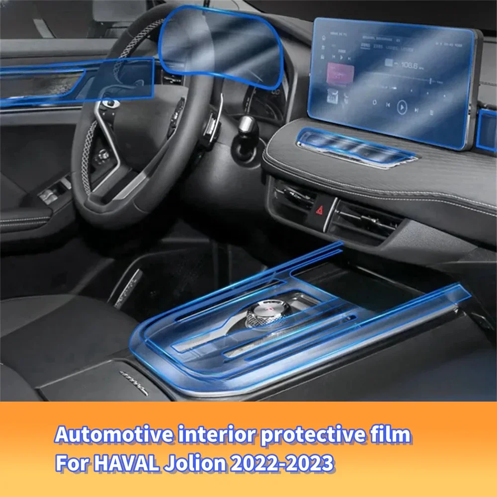 Anti-Scratch-TPU-Autotür Mittel konsole Medien Armaturen brett Navigations schutz Film Autozubehör für Haval Jolion 2016-2018 Image