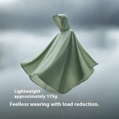 Naturehike Outdoor Raincoat Waterproof PU5000+ Lightweight 20D Nylon Portable Storage for Hiking Travel Military Poncho Rainwear