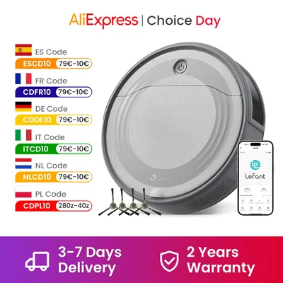 Lefant M310 Robot Vacuum Cleaner 4500PA Powerful Suction 180 Minutes,App/Alexa Control Ideal for Pet Hair and Hard Floors