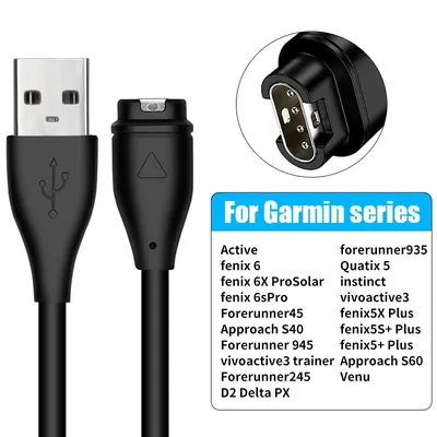 Für Garmin Fenix 8 5 Plus 6 6S 6X Pro 7 7X 3 2 1 2S 2X Ladegerät USB-C Ladegerät Smartwatch Ladegerät Kabel Ersatz Ladegerät 3,3 ft