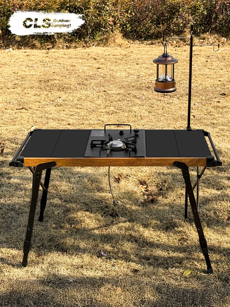 CLS Outdoor Aluminium Chicken Rolls Tisch Camping klappbarer tragbarer Hebe-Picknick-Grilltisch IGT mobiler Küchentisch Image