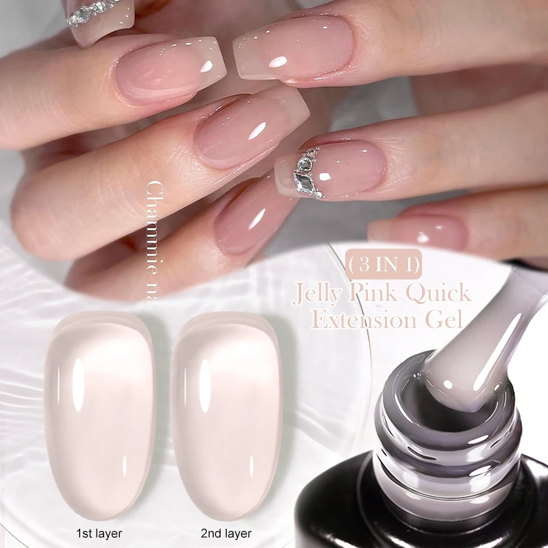 LILYCUTE 7 ml 3 IN 1 Clear Jelly Quick Extension Nagelgel Semi Permanent Soak Off UV Langlebige Konstruktion Gel Lack Nagel Image