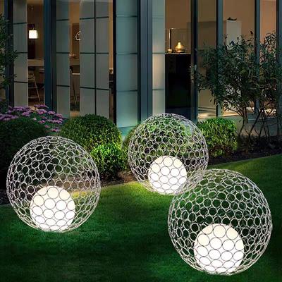 Outdoor Lawn Lights Modern Waterproof LED Path Lights Villa Garden External Yard Lamps Outside Floor Mount Light Fixture for Landscape Deck Porch Driveway Pathway